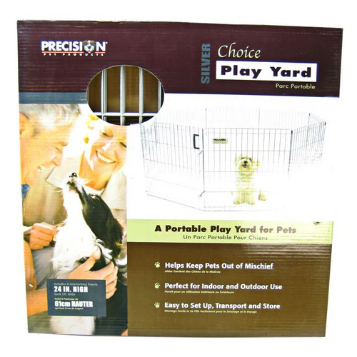 Silver Choice Exercise Pen Model SXP 24" Tall by Precision Pet — Dog Toys
