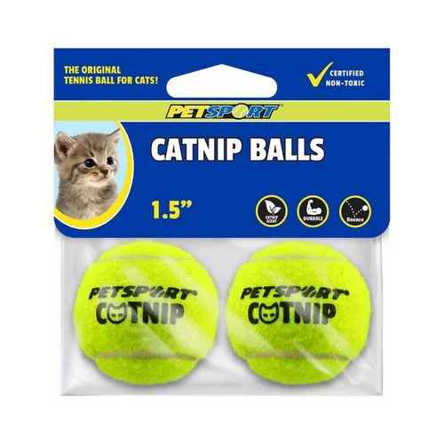 Petsport USA Lot de 2 boules d'herbe à chat — Jouets pour chiens