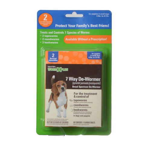 Sentry Worm X Plus Dog Toys for Small Dogs, 2 Count