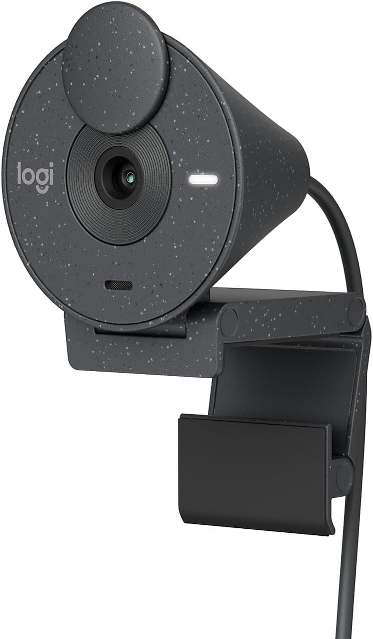 Logitech Brio 300 Webcam Full HD avec volet de confidentialité — Webcams