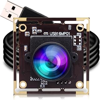 ELP 16MP USB Webcam 180° Fisheye Lens 4K Video