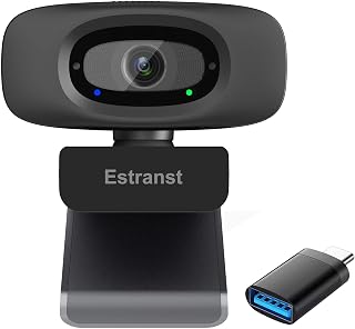 Quad HD 2K Webcam with Privacy Cover and Microphone