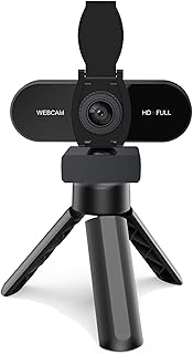 1080P HD Webcam with Microphone and Noise Cancellation
