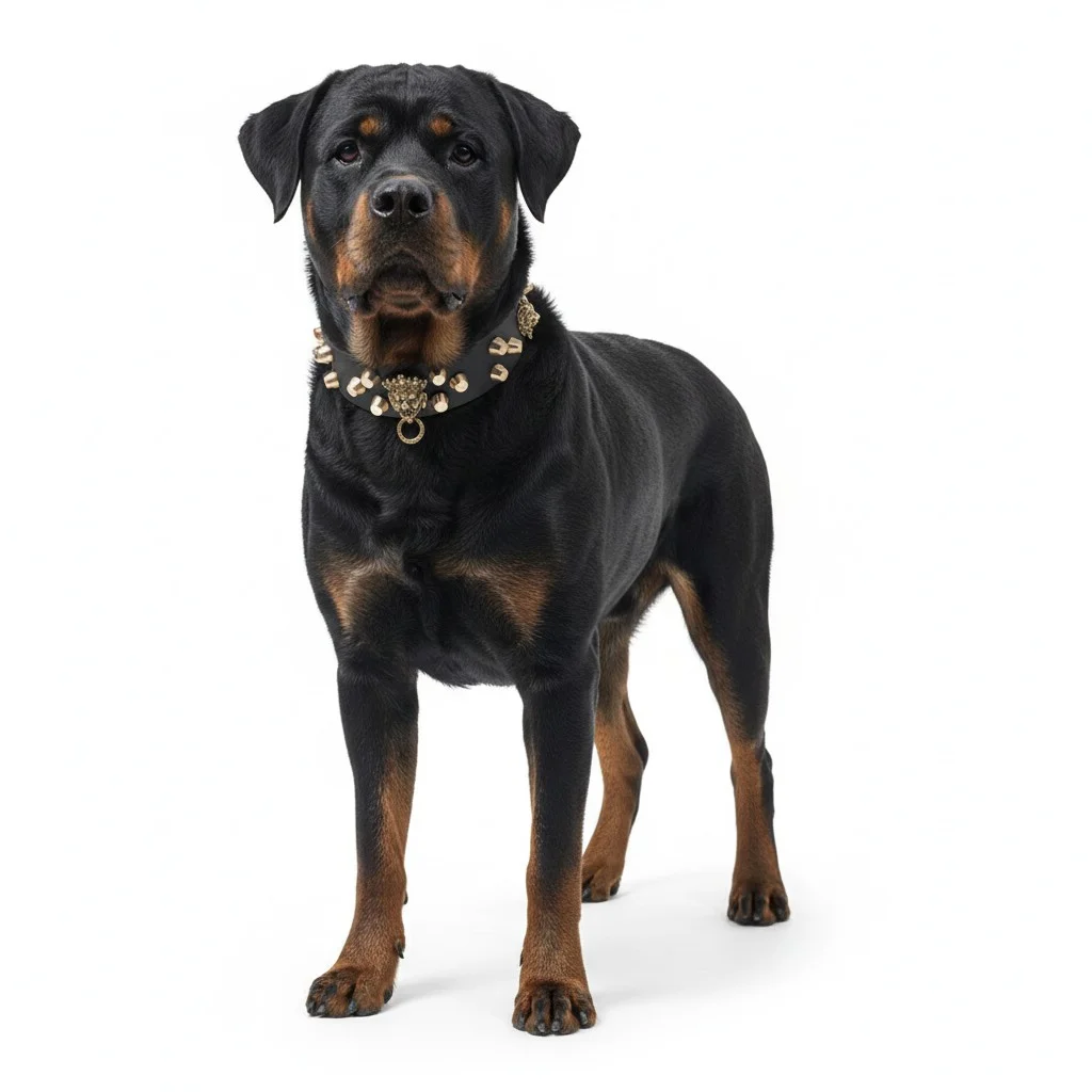 Spikedogcollars Guardian Kings Collier clouté pour Rottweiler L — Collier pour chien
