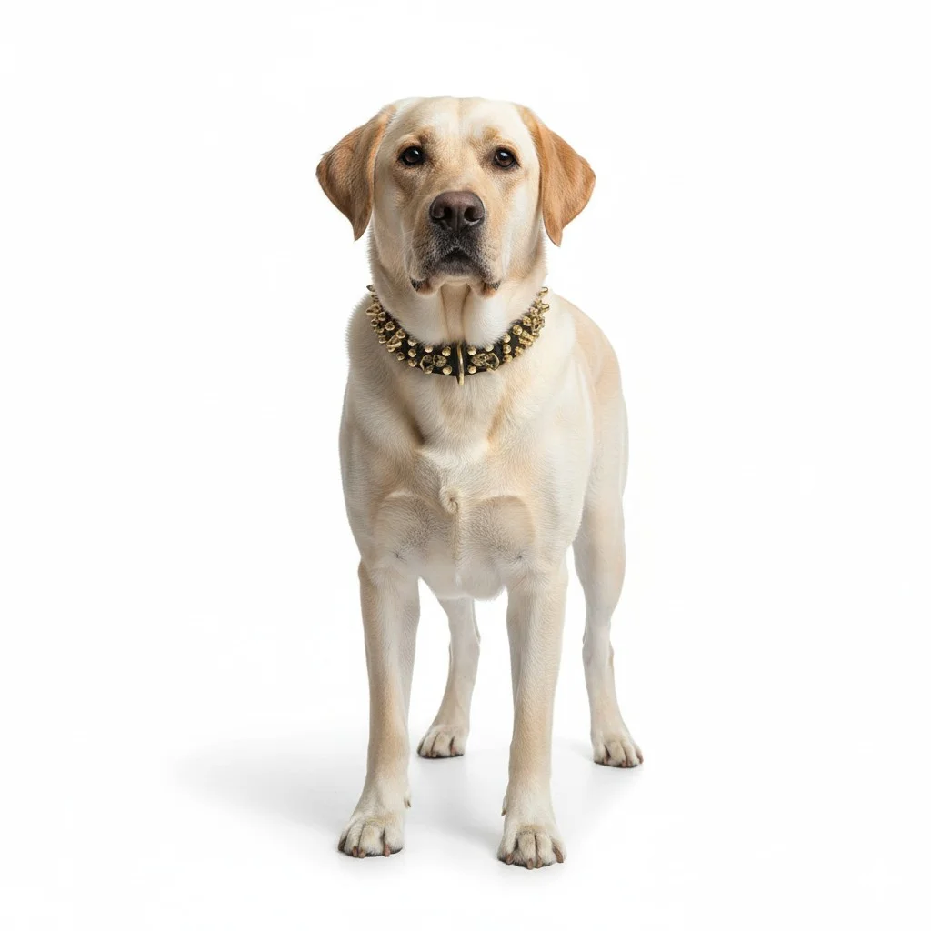 Spikedogcollars Rebel Skulls Collier clouté pour chien Golden Retriever — Collier pour chien