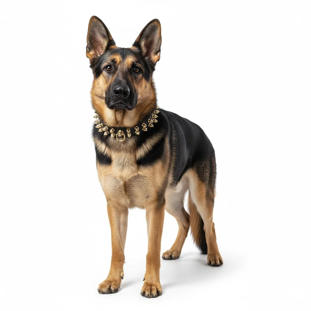 Legion Spiked Collar for German Shepherd by Spikedogcollars