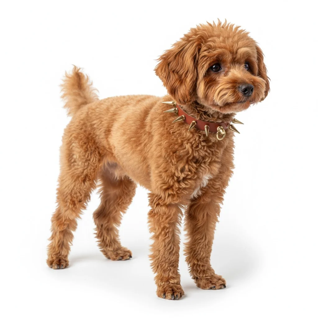 Spikedogcollars Valor Forged Spiked Collar for Toy Poodle Brown XL — Dog Collar