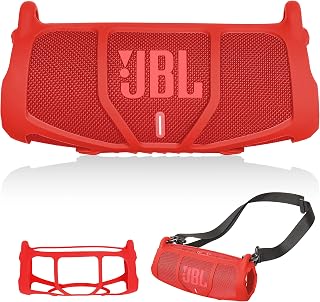 GETGEAR Silicone Cover Sleeve for JBL Charge 5 – Red