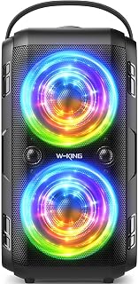 Haut-parleur Bluetooth W-KING 180W, IPX5 Étanche