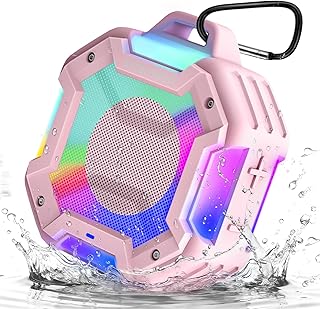 Portable IPX7 Waterproof Bluetooth Speaker with LED Light — Bluetooth Speakers