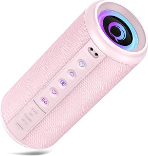 2026 Bluetooth 5.4 Speaker 20W IP7 Waterproof Pink