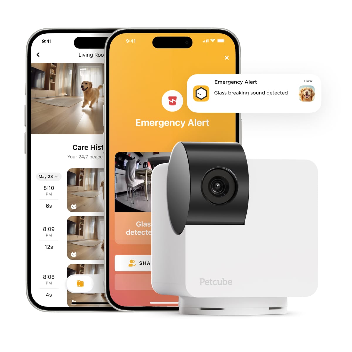 Petcube Cam 360 Smart Pet Camera with Full-Room View