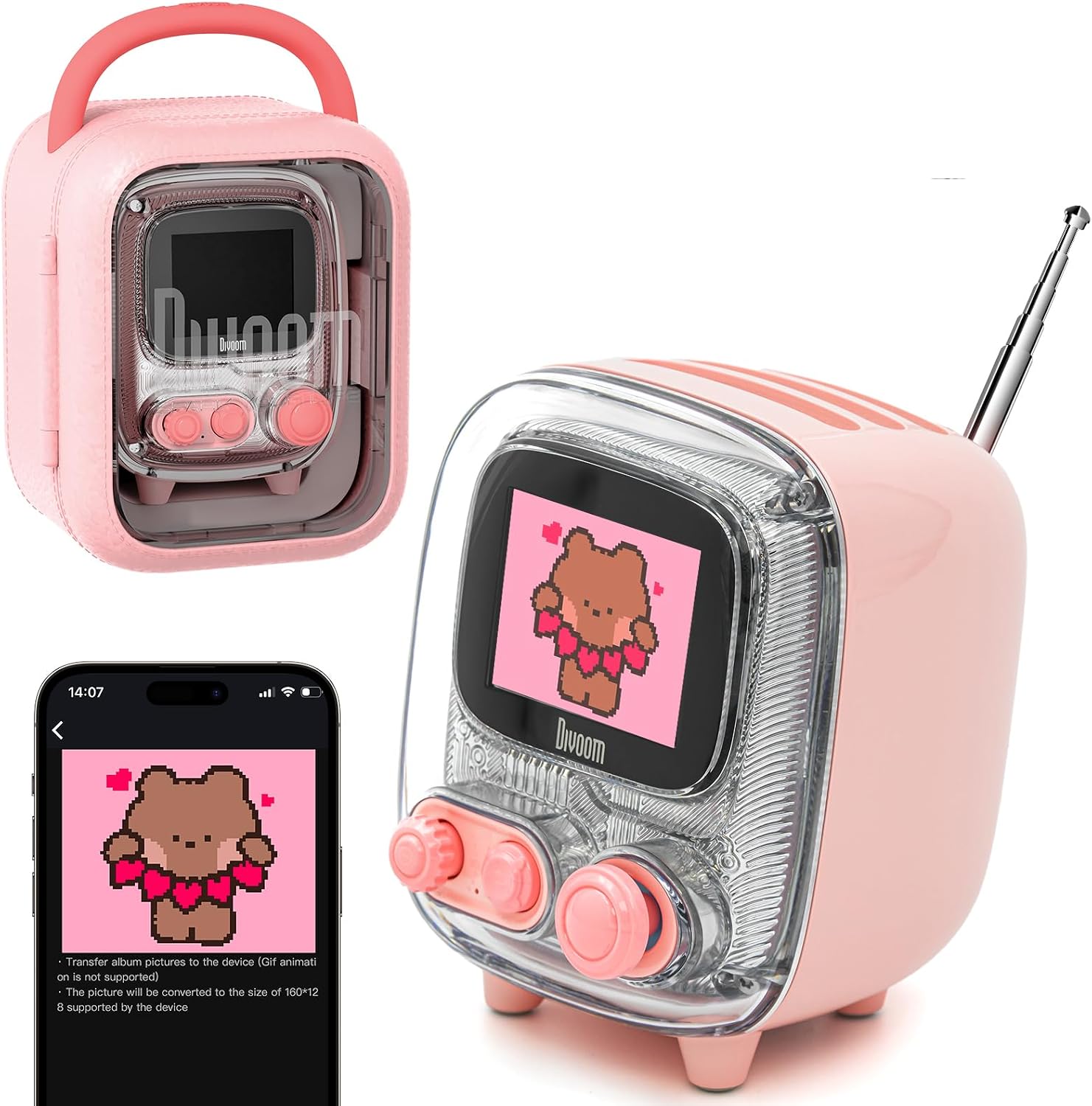 Divoom Tiivoo-2 Haut-parleur Bluetooth portable avec radio FM — Haut-parleur Bluetooth portable