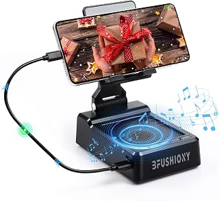 Phone Stand with Bluetooth Speaker and 5000mAh Charger — Bluetooth Speakers