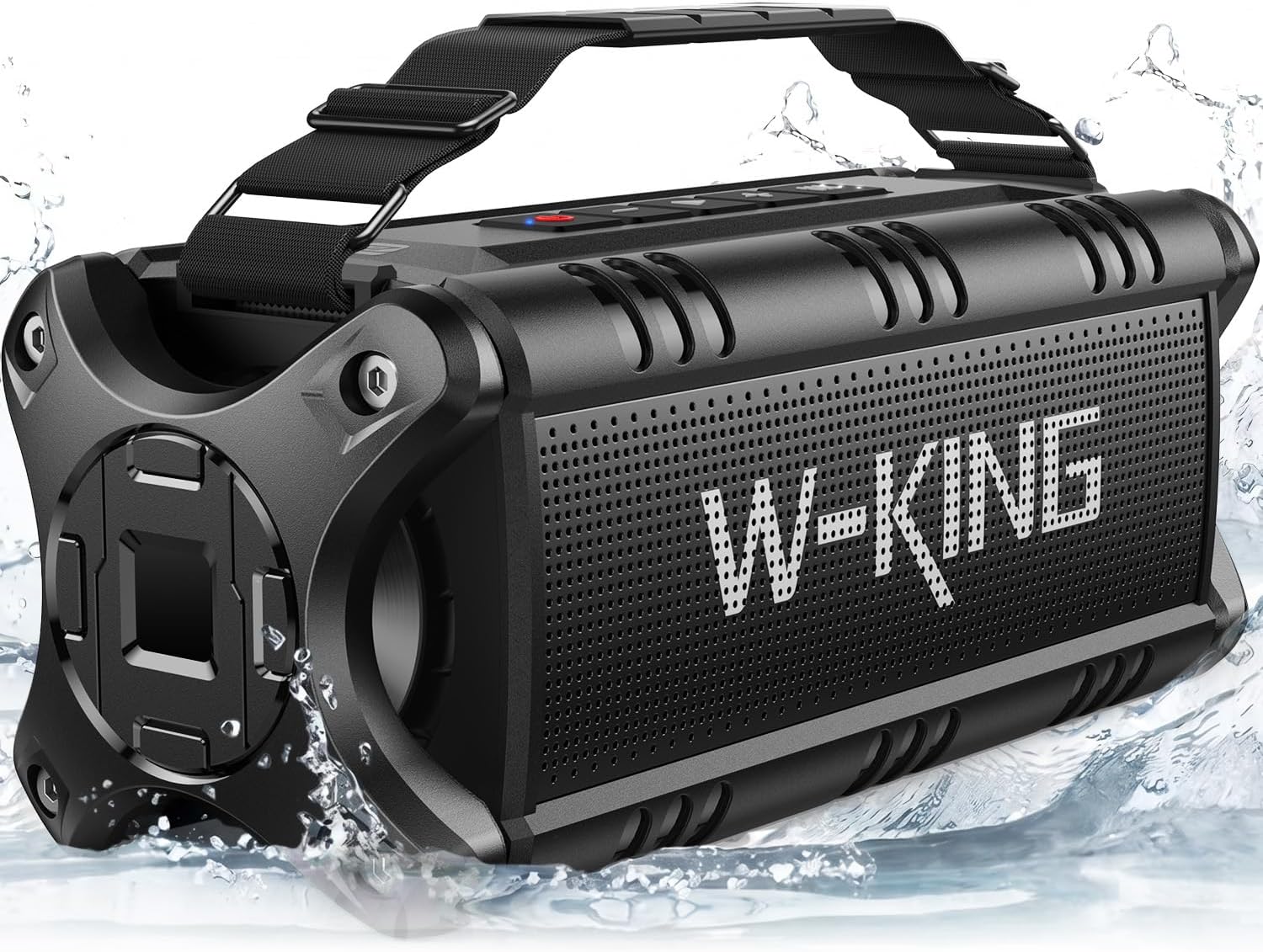 Enceinte Bluetooth W-KING 50W Étanche IPX6 — Haut-parleur Bluetooth portable