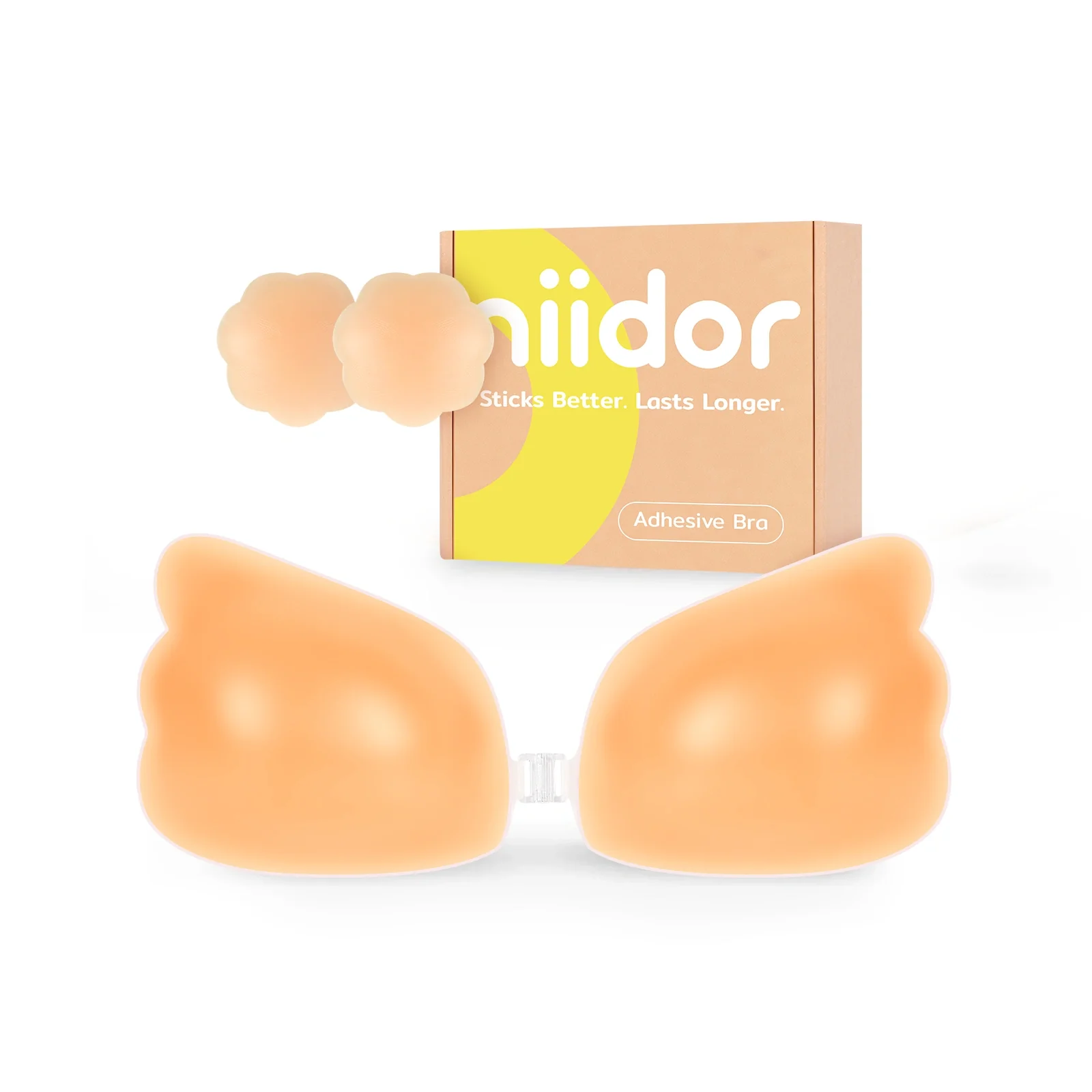 Soutien-gorge adhésif en silicone ailé Niidor