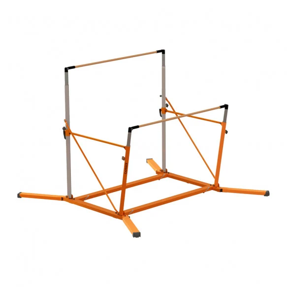Freestanding Club Uneven Bars with Folding Base and Wheels — Wheels & Rims