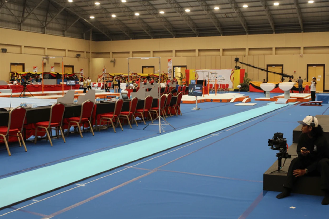 Piste de Gymnastique – Surface d'Entraînement — Équipement de conditionnement physique