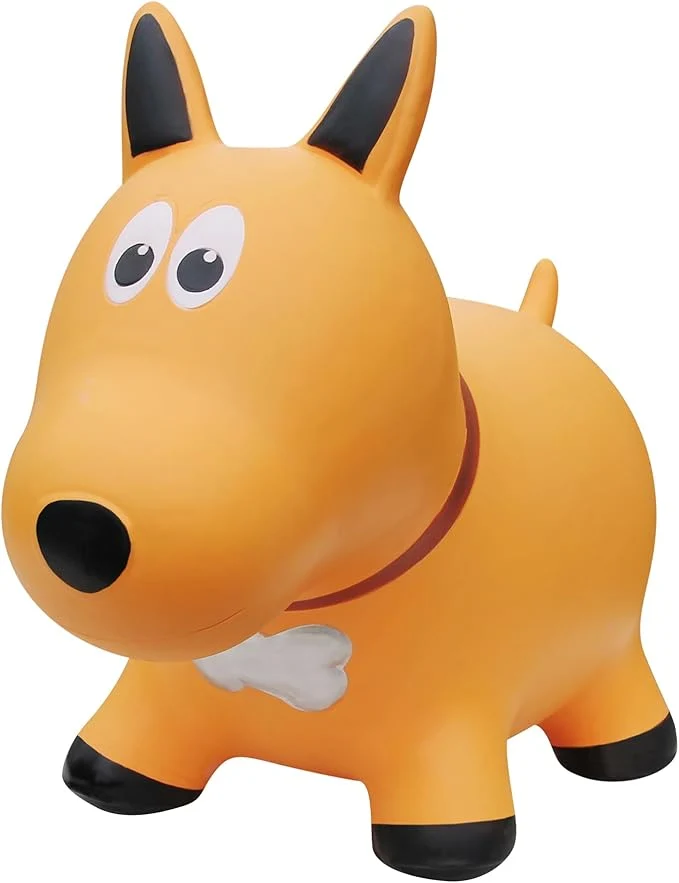 Farm Hoppers Chien Jaune Sauterelle Gonflable — Jouets pour chiens