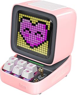 Divoom Ditoo Retro Pixel Art Bluetooth Speaker Pink — Bluetooth Speakers