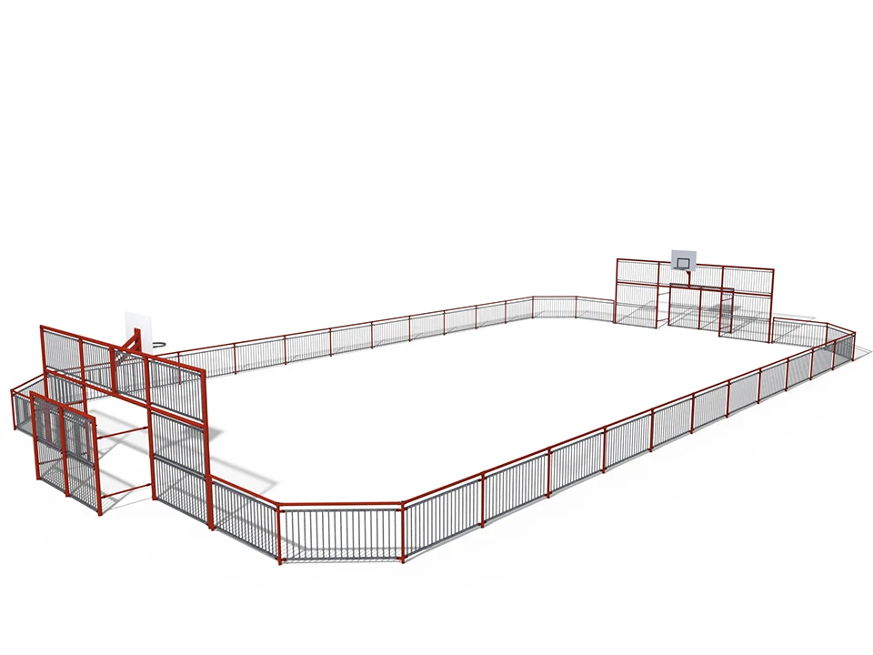 Terrain multisports 15m × 27m — Équipement de conditionnement physique