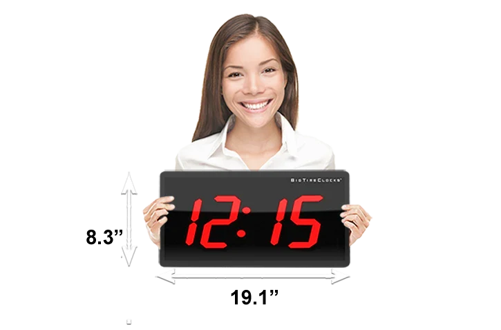 Waterproof LED digital wall clock — Wall Decor