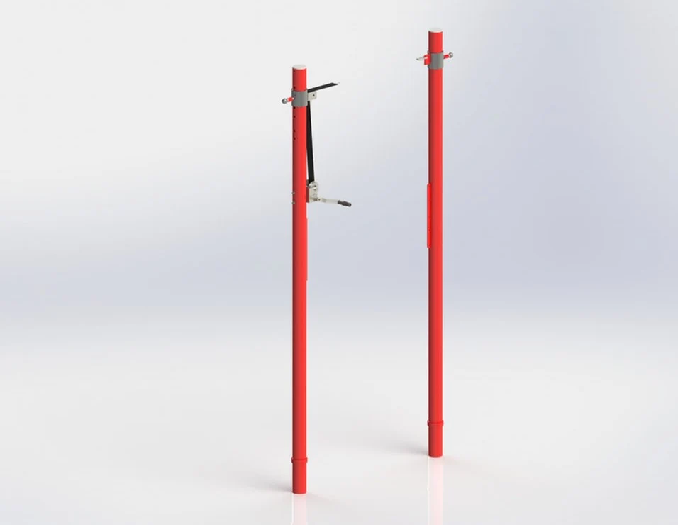 Aluminum gymnasium volleyball posts — Fitness Equipment