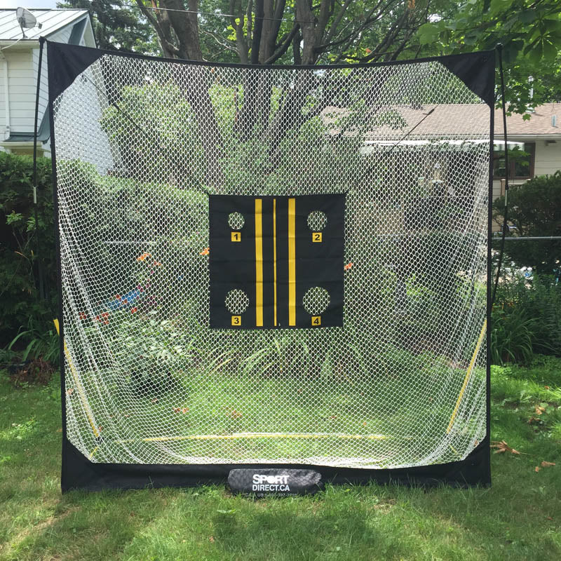 Filet de pratique de golf avec cibles numérotées 8' x 8 — Accessoires de golf