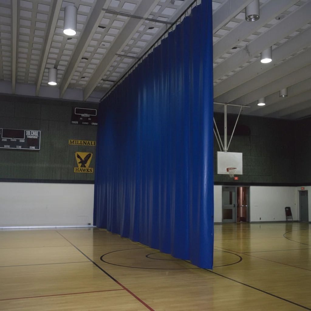 Rideau Diviseur de Gym Vinyle et Mailles