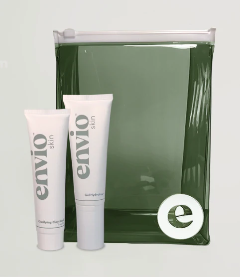 Ensemble de soins de la peau Envio : gel hydratant, masque à l'argile, sac de voyage — Appareils de soins de la peau