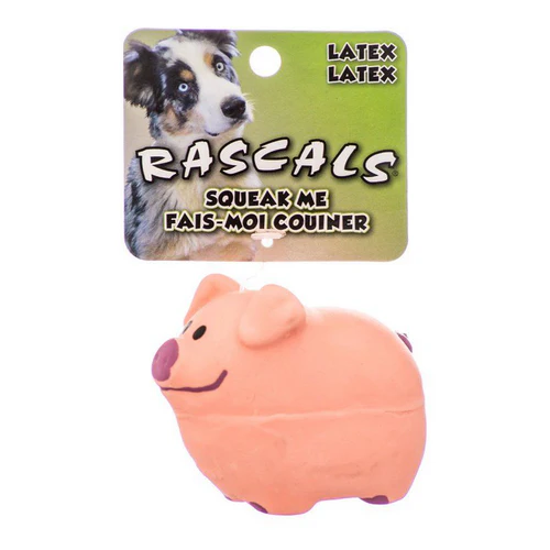 Coastal Pet Rascals Jouet pour chien cochon en latex Rose 2,75 pouces — Jouets pour chiens
