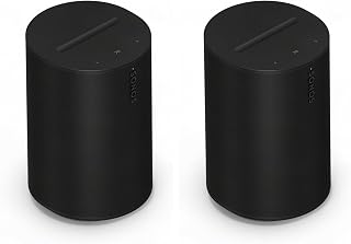 Sonos Era 100 SL Compact Speaker - WiFi, Bluetooth, Black (2-Pack)