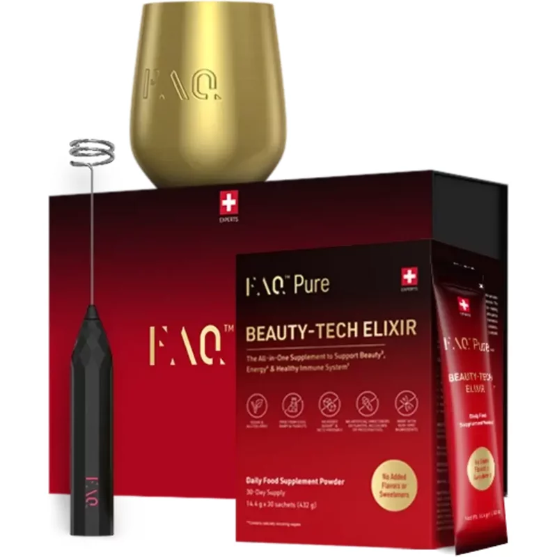 FAQ Foreo Pure Beauty-Tech Elixir Welcome Box EU — Ensemble de soins de la peau