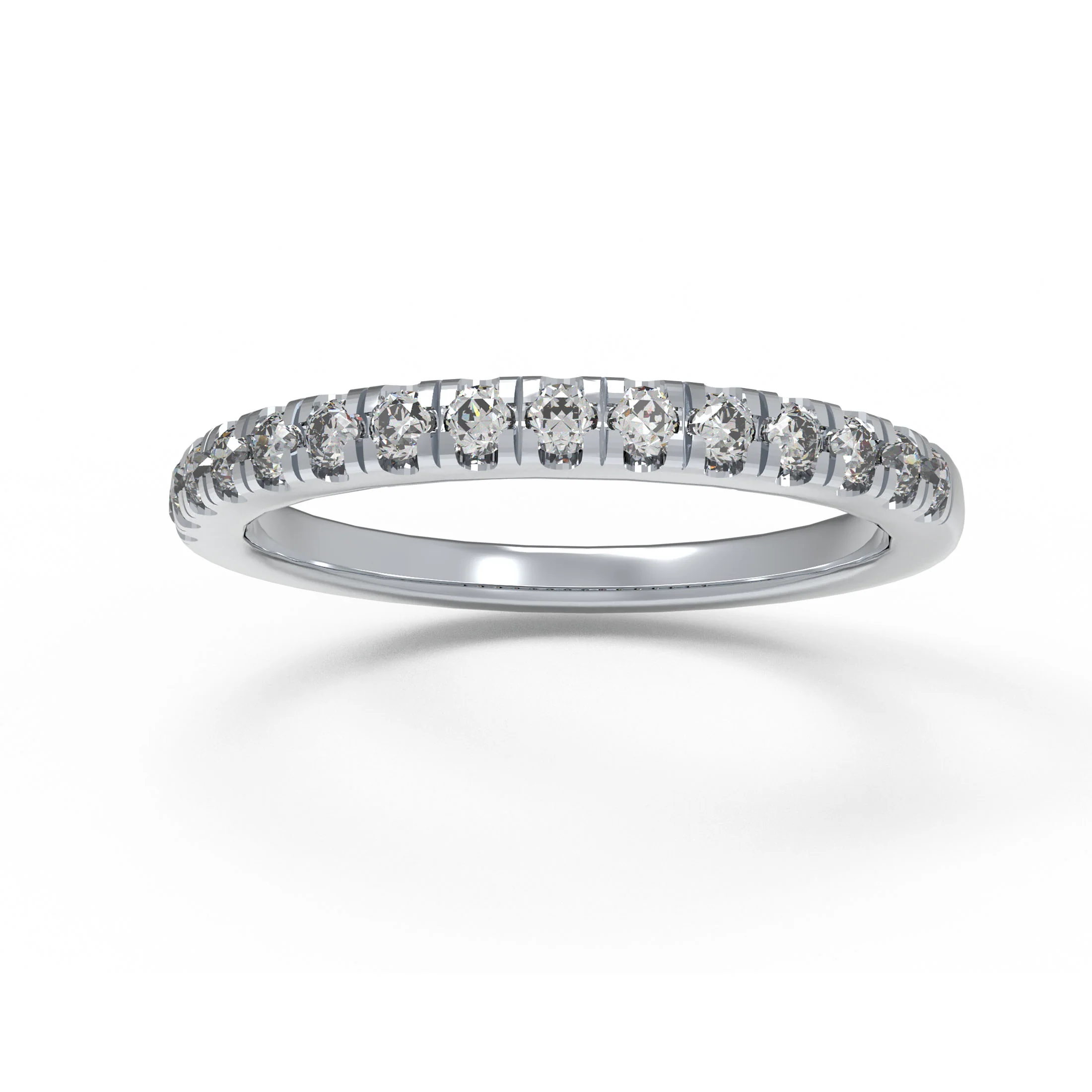 Bague Ophelia Eternity Diamant de Synthèse Or 9K — Anneaux empilables