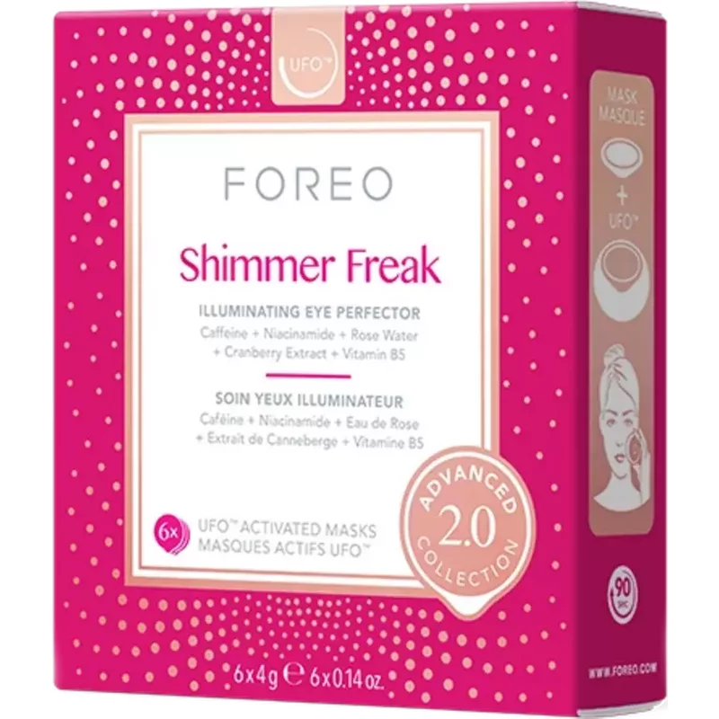 Foreo Masques UFO Shimmer Freak Lot de 6 — Appareils de soins de la peau