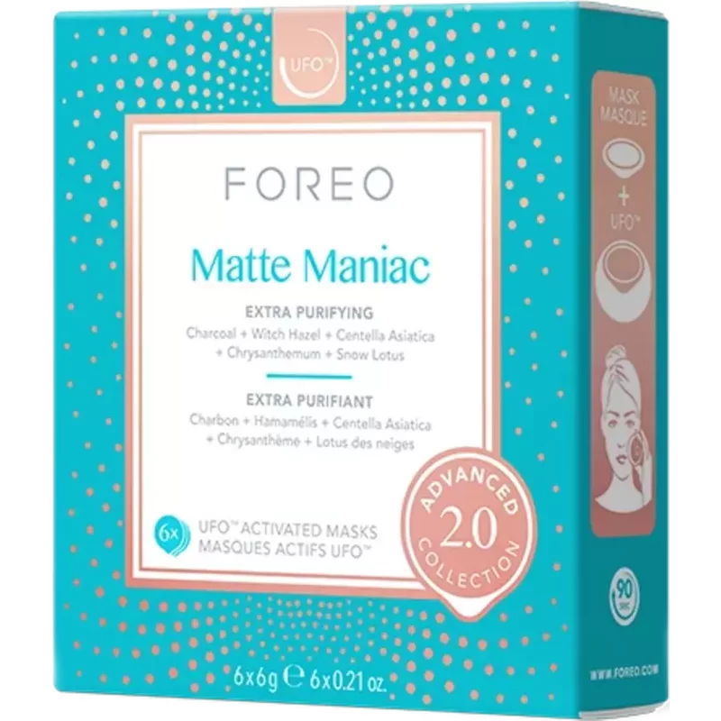 Foreo Masques UFO Matte Maniac Lot de 6 — Appareils de soins de la peau