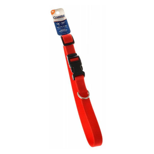 Tuff Collar Collier réglable en nylon pour chien Rouge 35,6 - 50,8 cm de long et 5/8" de large — Collier pour chien