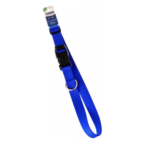 Collier réglable en nylon – Bleu 45,7 - 66 cm de long x 2,5 cm de large par Tuff Collar — Collier pour chien