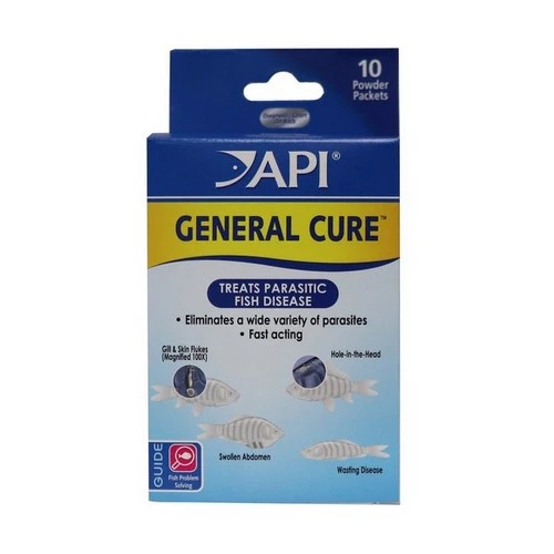 API General Cure Powder 10 sachets de 325 mg chacun — Accessoires pour aquariums