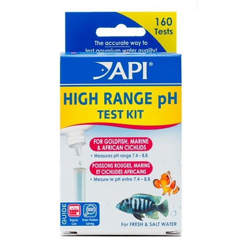 Kit de test API pH haute gamme pour eau douce et eau salée, 160 tests — Accessoires pour aquariums