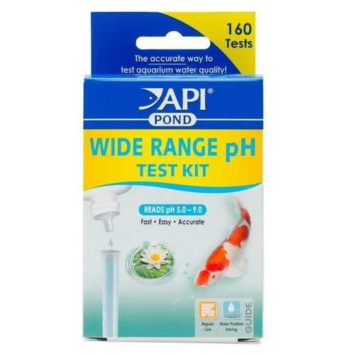 Kit de test de pH à large plage liquide Pond Care pour aquariums, 160 tests — Accessoires pour aquariums
