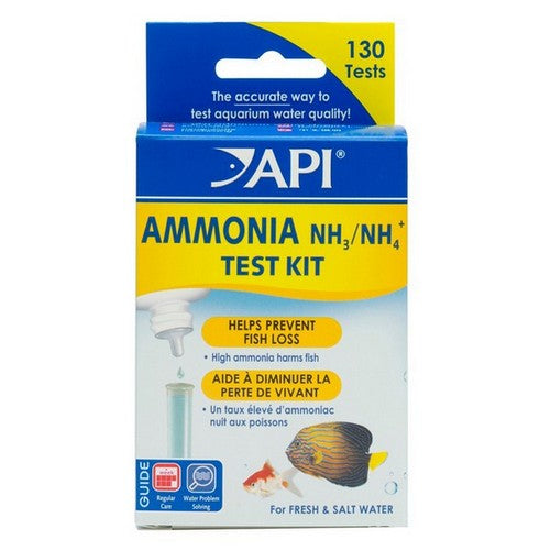 Kit de test d'ammoniac API pour aquariums d'eau douce et d'eau salée — Accessoires pour aquariums