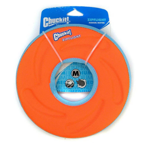 Chuckit ! Anneau volant amphibie Zipflight - Petit diamètre de 6" — Jouets pour chiens