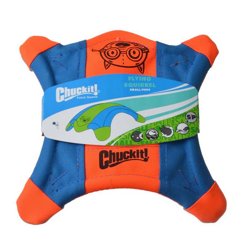 Chuckit ! Jouet à lancer d'écureuil volant petit 9" de long x 9" de large — Jouets pour chiens
