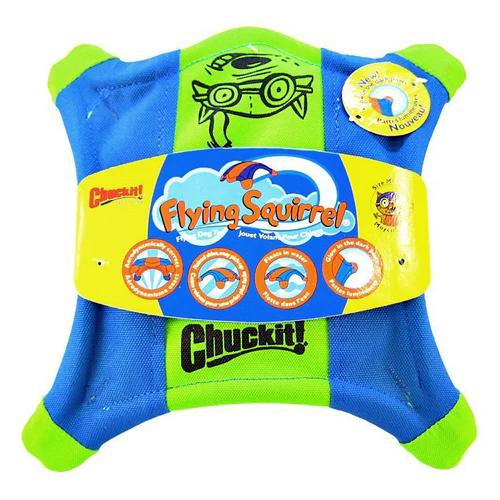 Chuckit ! Jouet à lancer écureuil volant moyen 10" x 10 — Jouets pour chiens