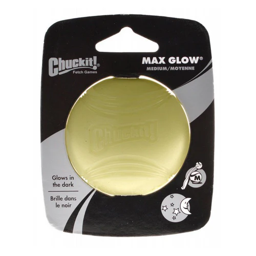 Chuckit ! Max Glow Boule moyenne 2,25" de diamètre 1 paquet — Jouets pour chiens