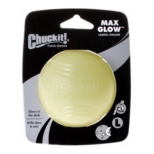 Max Glow Ball Large Ball - 3" Diameter (1 Pack) by Chuckit! — Dog Toys