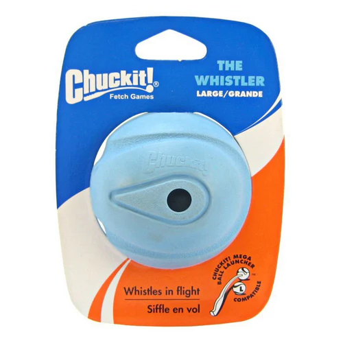 Chuckit ! Whistler Grande boule – 7,6 cm de diamètre (1 pièce) — Jouets pour chiens