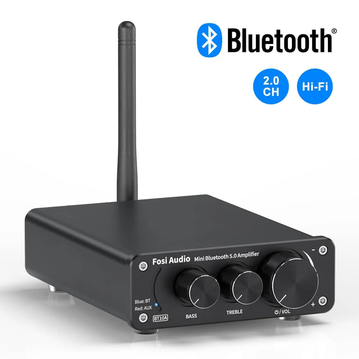 Fosi Audio BT10A Amplificateur audio Bluetooth Noir — Amplificateurs audio et DAC
