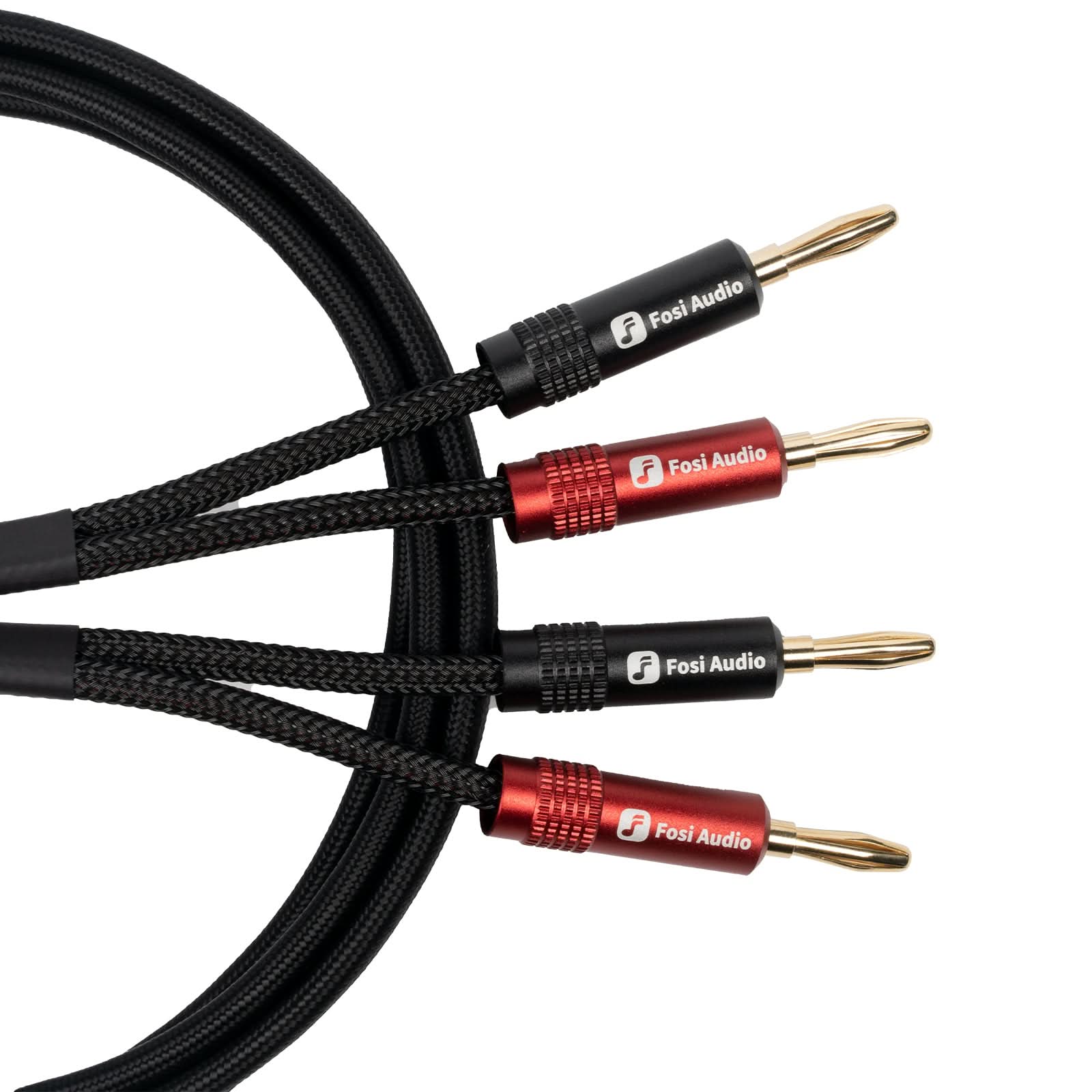 Fosi Audio Oxygen-Free Copper Speaker Cables（2 Pairs） - 1.8M — Audio Amplifiers & DACs